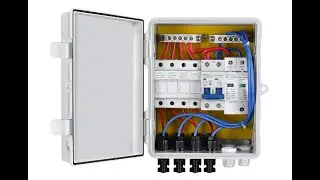 ECO-WORTHY 4 String PV Combiner Box with Lightning Arreste, 10A Rated Current Fuse - Overview