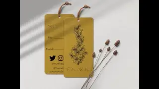 Clothing Labels Design - How To Make a Hang Tag in Photoshop - How To Print Cheap Hang Tag