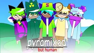 Sprunki Pyramixed BUT HUMAN &ndash; Bonus Animations | Normal VS Horror Version 👀🔥