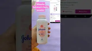 #meesho#johnson's baby powder#natural plant-based#