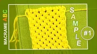 Macrame ABC - pattern sample #1