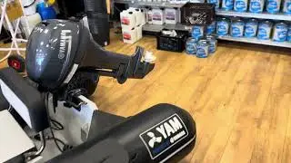 Yam 350 TAF met 9.9 PK Yamaha elektrisch gestart