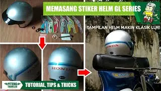 #C70VLOG | Memasang Stiker Helm GL Series untuk Motor Honda C70, Keren juga lur | #pitungtraveler