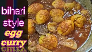 Egg curry bihari style m banaye . अंडा कड़ी कैसे बनाए .