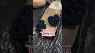 DIY yarn slippers