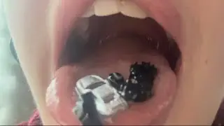 Close Up Chewing Tiny Cars | ASMR | Mouth Sounds