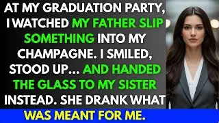 At my graduation party, I watched my father slip something into my champagne.