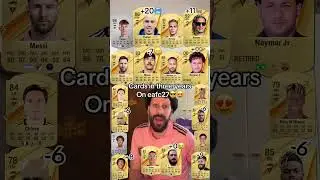 Cards in three years on eafc27 with Messi,Palmer and Antony
