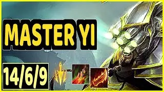 MASTER YI VS IVERN - 14/6/9 KDA JUNGLE GAMEPLAY