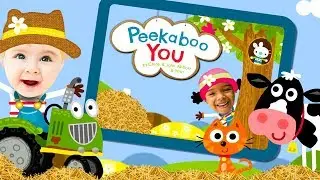 Peek a Boo Farm Animals Sounds - Kids animal peekaboo barn yard - Videos for Kids HD