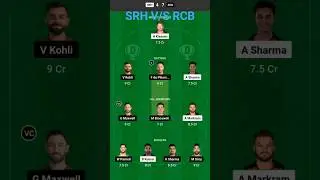 Hyderabad vs Bangalore Dream11 team || SRH V/S RCB Teams 11 prediction || IPL 2023