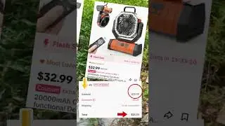 Review of a camping fan with led light and remote#campingfan #ledlight #portablefan