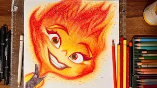How to Draw Ember Lumen from Elemental: Step by Step!
