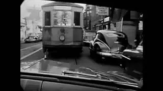 1949 Street car Station Boston 🎥 OLD VIDEO FOOTAGE