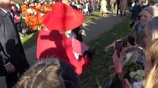 The Royal Family at  Sandringham Christmas 2025 on a Beautiful Day.