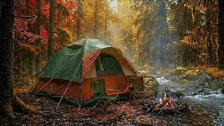 Relaxing River in Autumn Forest: Immersive 3D Nature Sounds ASMR🎧