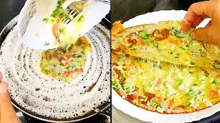 Popular street style crispy egg dosa at home | egg cheese dosa - anda dosa #dosa #egg #breakfast