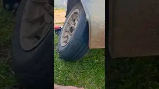 When You send the #boat  trailer a little to hard ... bearing replacement time ... #maintenance