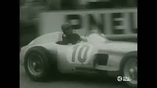 Fangio W196 downshifts at La Source hairpin
