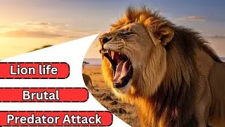 Lion Hunting Zebra | Brutal Predator Attack, Pride Power & Wildlife Documentary