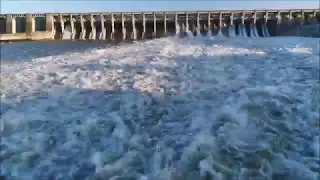 Runoff - 130,000 cubic feet per second, Pensacola Dam Grand Lake, OK