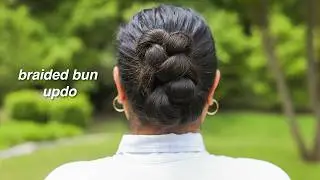 easy braided bun | summer hairstyle
