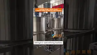 #oilpress #oilrefinery ✔️250-500kg/h Edible Oil Refining Machine