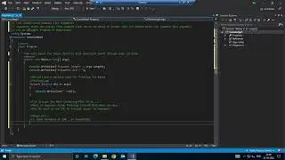 Command Line Argument in C#