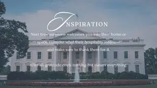 Inspiration | Respect and Gratitude