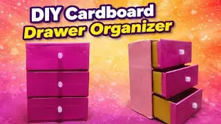 DIY Cardboard Drawer Organizer | 3-Layer Mini Storage Box | Easy Craft Idea