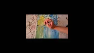 amazing water reflection drawing made simple step by step #acrylicpaintingtechniques