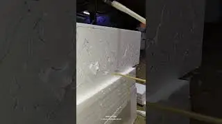 Proses cutting ukiran Styrofoam 