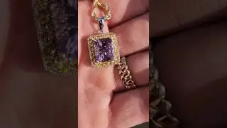 Amethyst & Citrine Pendant in Natural Light & a Quick Tip on how to Order from @TimeandShineLLC