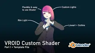 Making Anime Character using VROID in Blender Part 1 - Shader