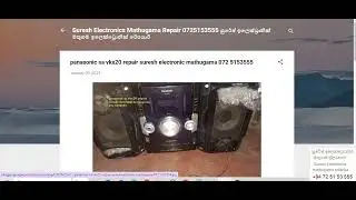 panasonic sa vkx20  repair suresh electronic mathugama 072 5153555