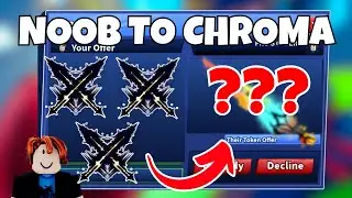 EASY W TRADES IN BLADE BALL | NOOB TO CHROMA BLADE