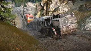 Z2 MAX KAT 10x10  - Insane Heavy Truck Transport on Sand Rough Road  | SnowRunner | EnhCrea #25