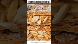 ⭐️ el postre  m&aacute;s RICO Y F&Aacute;CIL, EN 10 MINUTOS , MILHOJAS de CREMA de DULCE de LECHE❤❤