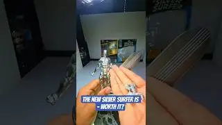 NEW Marvel Legends Silver Surfer Unboxing & Review 🩶 #marvellegends #silversurfer #posing #unboxing