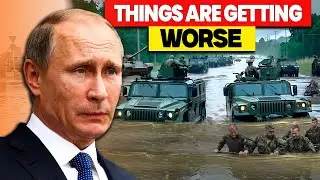 НАВОДНЕНИЕ! Сотни российских танков застряли у реки из-за внезапных атак, которые перекрыли основ...