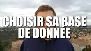Choisir sa base de donnée