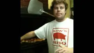BBQ pitmaster Michael Wilson explains his technique at Saw's BBQ