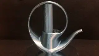 3D列印炫光茶壺 (明燿青銅) 3D printed reflective teapot -1
