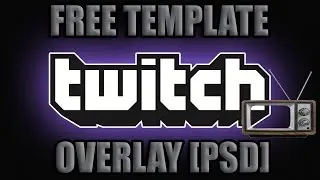 Twitch TV Stream Overlay ORANGE TEMPLATE  [PSD] : Free download
