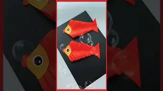 Fish Craft With Paper🐟#shorts #shortfeed #art #artist #craft #diy #craftideas #tutorial #papercraft