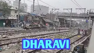 Dharavi Mumbai Slum from Local Train #Mumbaislum #dharavi #mumbailocal