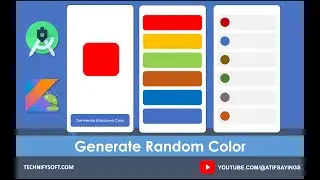 Generate Random Color | Android Studio | Kotlin