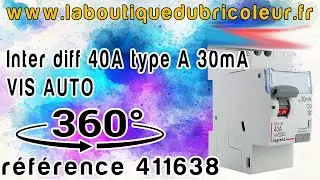 Interrupteur diff&eacute;rentiel 40A type A 30mA VIS AUTO reference 411638