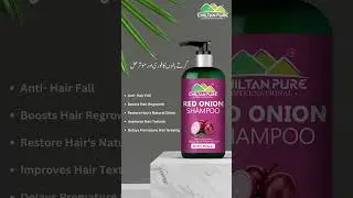 Red Onion Shampoo 🧅Natural Solution For Regrow Hair, Reduce Split Ends & Prevent Hair Loss 💯 organic