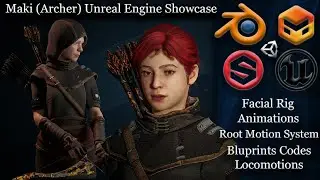 Game Ready Custom Meta human (Archer) UE5 Showcase